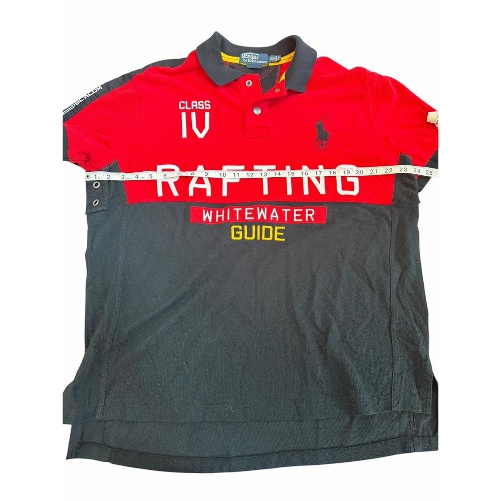 Polo Ralph Lauren Big Pony Polo Shirt Whitewater Rafting Guide Mens XL Nautical - Picture 8 of 10